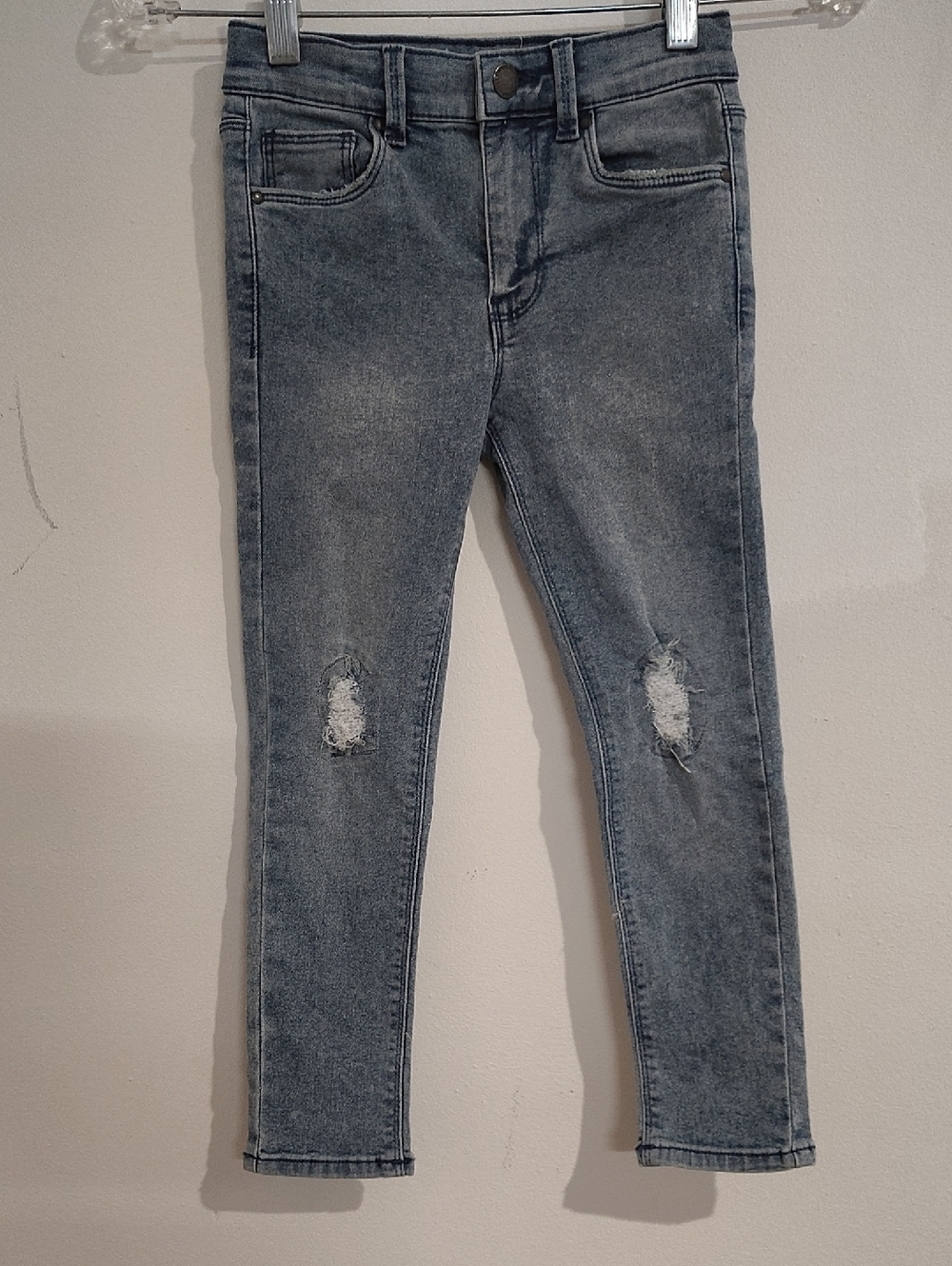 Cotton On Girls' Blue Distressed Skinny Jeans